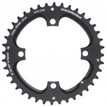 PLATEAU VTT 4BRA D.104 POUR SRAM XO FILETE 10V. STRONGLIGHT DOUBLE 40DTS EXTERIEUR NOIR - EPAISSEUR 5mm FILETE 10V.