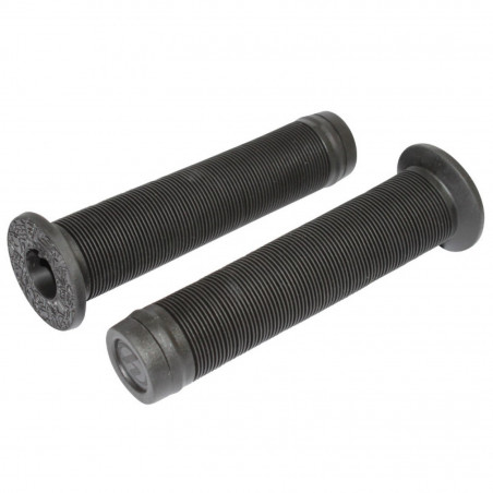 POIGNEE BMX HERRMANS NOIRE AVEC COLLERETTE SUPER CONFORT L140 mm (PAIRE)