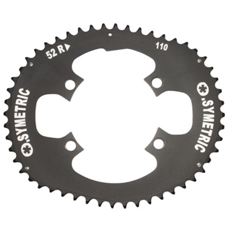 PLATEAU ROUTE KIT 4BRA D.110 OSYMETRIC 52X42DTS NOIR 11-10V. POUR SHIMANO DURA-ACE 9000-ULTEGRA 6800 - 105  5800