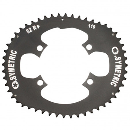 PLATEAU ROUTE KIT 4BRA D.110 OSYMETRIC 52X42DTS NOIR 11-10V. POUR SHIMANO DURA-ACE 9000-ULTEGRA 6800 - 105  5800