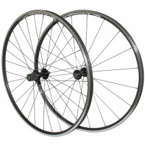 Roues route 26"-650x23 a blocage cassette 10-9-8v. p2r noir double paroi (avant   arriere) 571-23