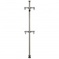 PRESENTOIR-SUPPORT 2 VELO FIXATION HORIZONTALE (HAUTEUR REGLABLE 2,20 m A 3,20 m)