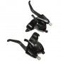 LEVIER-MANETTE VTT SHIMANO STEF41 3x6V. NOIR POUR FREIN V-BRAKE (PAIRE) 2 DOIGTS