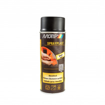 BOMBE PEINTURE MOTIP NOIR MAT (400ML) SPRAYPLAST RETIRABLE