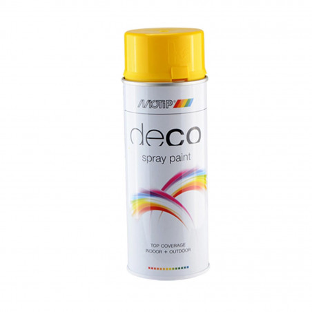 BOMBE PEINTURE MOTIP JAUNE COLZA (400ML) GLYCERO