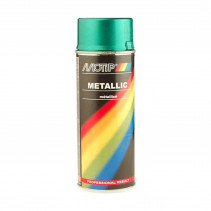 BOMBE PEINTURE MOTIP VERT METAL (400ML) ACRYLIQUE
