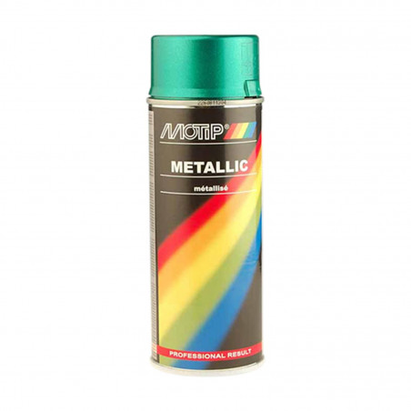 BOMBE PEINTURE MOTIP VERT METAL (400ML) ACRYLIQUE