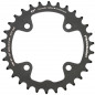 PLATEAU VTT 4BRA D.80 POUR SRAM X0-XX-X9-X7 STRONGLIGHT DOUBLE 30DTS INTERIEUR NOIR CT2  10V. - EPAISSEUR 3.5mm