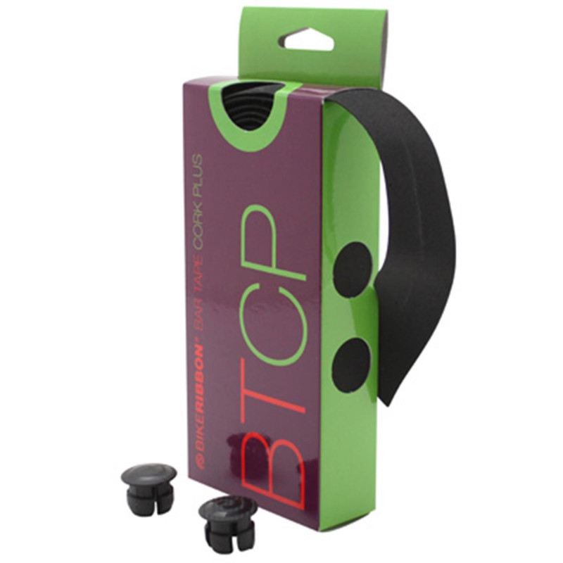Ruban de guidon Bike Ribbon cork plus noir sans liege