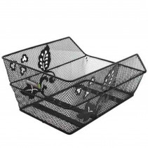 PANIER ARRIERE ACIER NID ABEILLE BASIL CENTO FLOWER NOIR