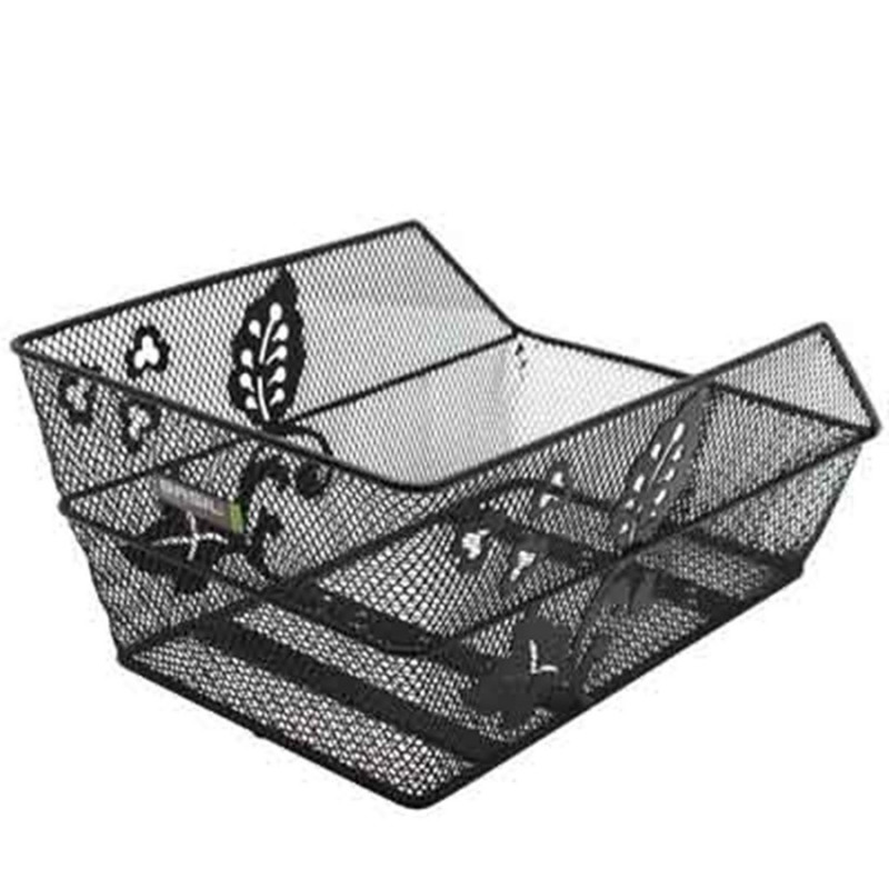 PANIER ARRIERE ACIER NID ABEILLE BASIL CENTO FLOWER NOIR