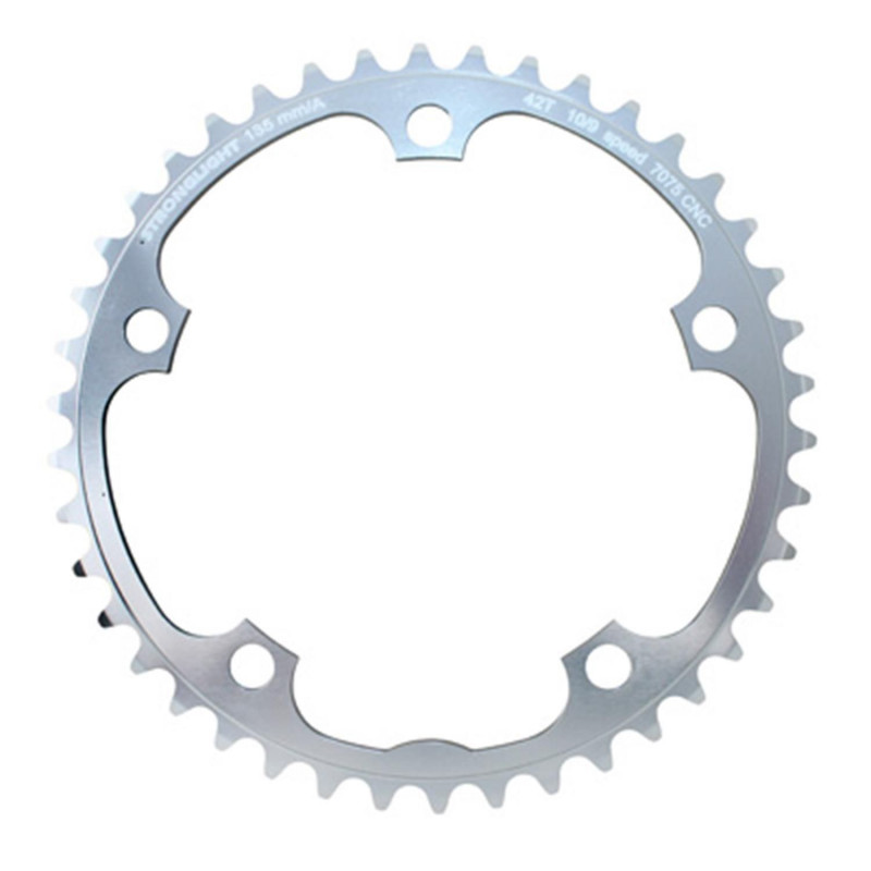 PLATEAU ROUTE 5BRA D.135 STRONGLIGHT 42DTS INTERIEUR CAMPA ARGENT ALU 7075 (AXE CARRE) 9-10V.