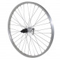 Roue vtt 24" arriere alu moyeu alu blocage pour cassette Shimano 7v.