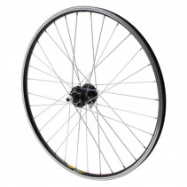 ROUE VTT 26" MAVIC XM117 AVANT NOIR MOY SHIMANO M475 DISC 6TROUS NOIR (UTILISATION V-BRAKE OU DISC)