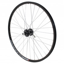 ROUE VTT 26" DISC SUBZERO AVANT NOIR ?ILLET MOY SHIMANO M475 6TROUS NOIR RAYONS ARGENT