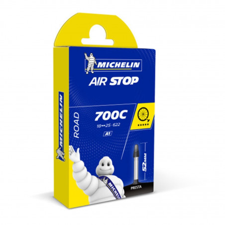 CHAMBRE AIR ROUTE 700X18/25 VP MICHELIN A1 VALVE 52MM