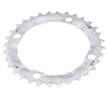 PLATEAU VTT TRIPLE DIAM 104 INTERM 32DTS ARGENT 4 BRANCHES SHIMANO ORIGINE DEORE M510 9v