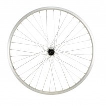 Roue vtt 24" ar blocage k7 jante argent mach1 m110. moyeu Shimano tx500 v-brake 8/9/10v