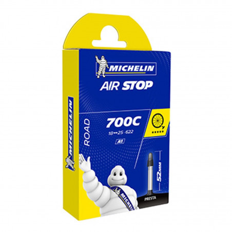 CHAMBRE AIR ROUTE 700X18/25 VP MICHELIN A1 VALVE 52MM