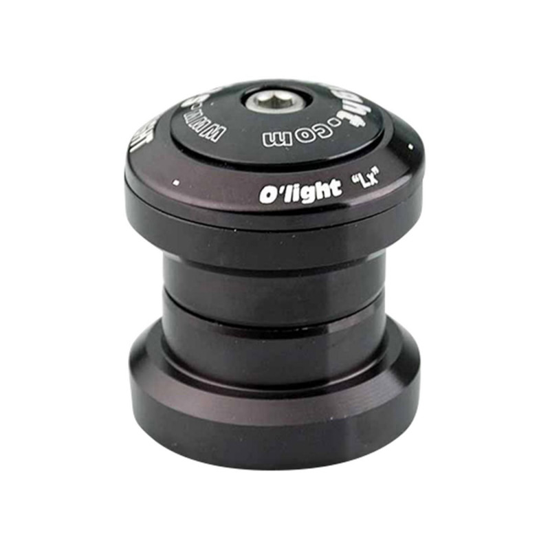JEU DIRECTION VELO AHEAD-SET 1''1/8 CARTOUCHE 41,8X45°X45° STRONG O'LIGHT ALU NOIR