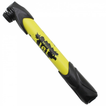 Pompe mini route-vtt Zefal mini jet resine jaune 6bars l230mm vp-vs 90g avec fixation porte bidon
