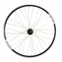 Roue vtc 28" av blocage jante noir mach1 m240. moyeu Shimano m475 disque/v-brake