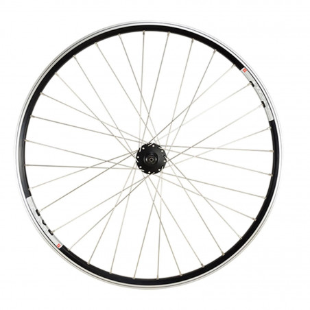 Roue vtc 28" av blocage jante noir mach1 m240. moyeu Shimano m475 disque/v-brake