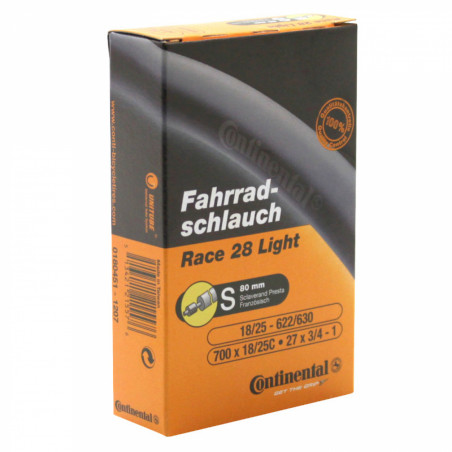 CHAMBRE AIR ROUTE 700X18/25 VP CONTINENTAL RACE LIGHT VALVE 80MM
