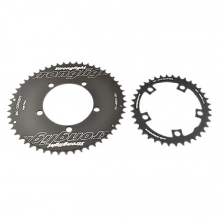 PLATEAU ROUTE DIAM 110 52-38 NOIR CT2 BIO CONCEPT OVALE STRONG 11/10V. (KIT) 5 BRANCHES