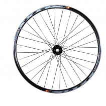 Roue vtt 27.5" av jante noir mach1 klixx tub.ready. moyeu disque 6t axe traversant 20x110