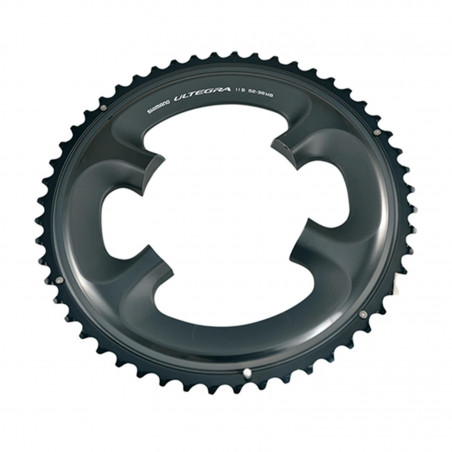 PLATEAU ROUTE DIAM 110 EXTER 52DTS GRIS SHIMANO ORIGINE ULTEGRA 6800 11V. (4 BRANCHES)