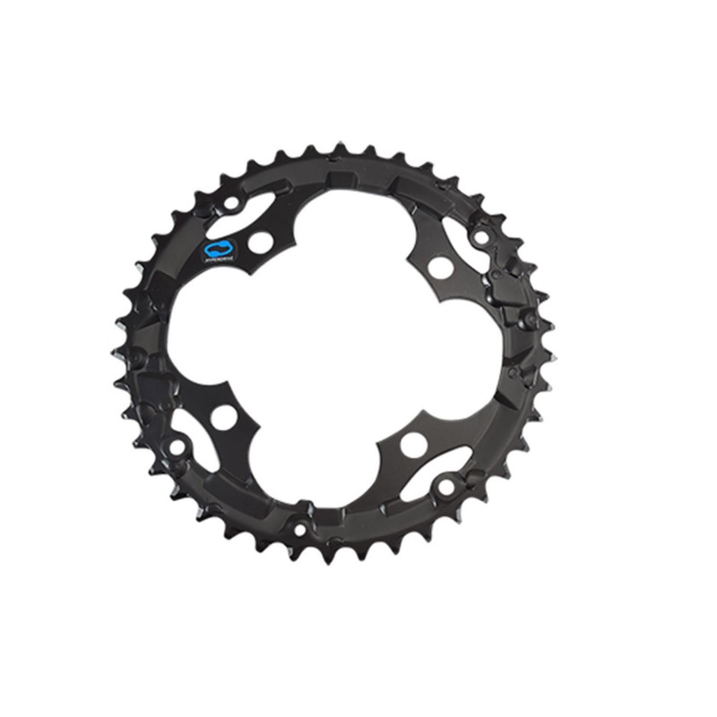 PLATEAU VTT TRIPLE DIAM 104 EXTER 42DTS NOIR 4 BRANCHES SHIMANO ORIGINE ALIVIO M415 7/8V