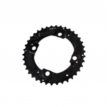 PLATEAU VTT DOUBLE DIAM 104 EXTER 38DTS NOIR 4 BRANCHES SHIMANO ORIG.SLX M675 10V (38/24)