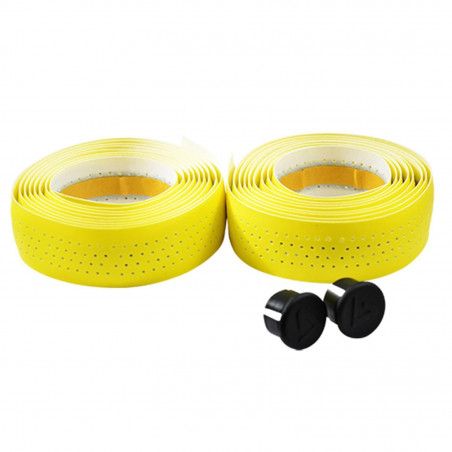 Guidoline Velox soft grip perfore jaune- epaisseur 2.5mm
