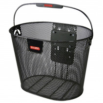 PANIER AV A CLIPS ACIER KLICKFIX OVALE PLUS 18L NOIR AVEC ANSE 36X27X25 CM (SANS FIXATION)
