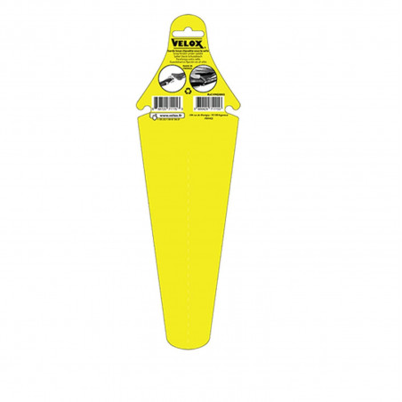 GARDE BOUE ROUTE/FIXIE/VTT AR VELOX JAUNE CLIPSABLE SOUS LA SELLE