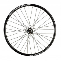 Roue vtt 29" ar blocage k7 jante alu noir beretta. moy. alu disque 6t. 8/9/10v 36t