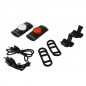ECLAIRAGE VELO RECHARG.USB AV AR KHEAX NODUS  200 LUMENS/25 LUMENS (FIXATION CINTRE)/TIGE