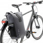 SACOCHE VELO PORTE BAGAGE NEWLOOXS VARO BACKPACK GRIS - 22 LITRES - 290x500x150MM