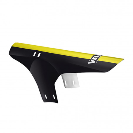 GARDE BOUE VTT AV VELOX NOIR/JAUNE FIXATION FOURCHE