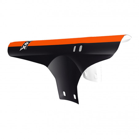 GARDE BOUE VTT AV VELOX NOIR/ORANGE FIXATION FOURCHE
