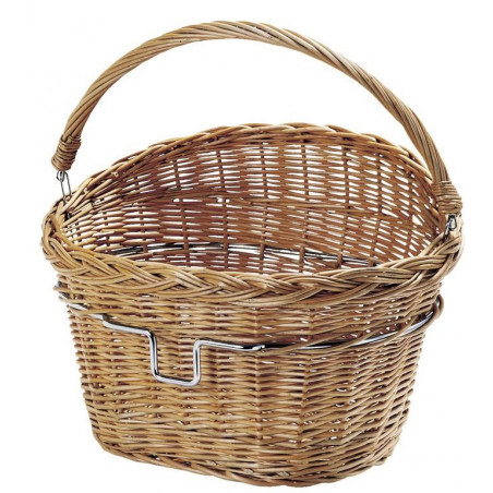 PANIER AVANT KLICKFIX OSIER AVEC RONDELLE 40x30x31 18 LITRES - 0398 - 4018861001797
