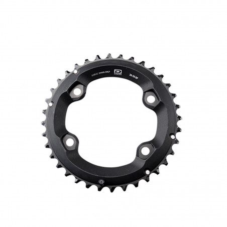 PLATEAU VTT DOUBLE DIAM 96 EXTER 36DTS NOIR 4 BRANCHES SHIMANO ORIG.MT500 10V (36/26)