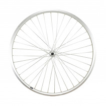 Roue vtc 28" av blocage jante argent mach1 er10. moyeu Shimano tx500 v-brake 36t
