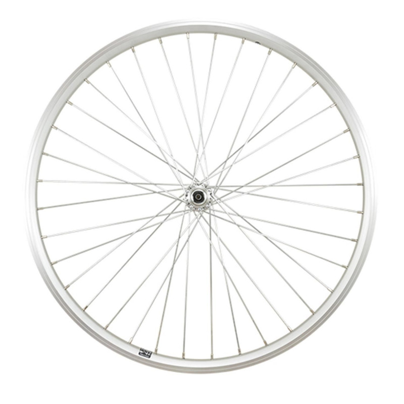 Roue vtt 26" av blocage jante argent mach1 er10 moy.Shimano tx500 v-brake