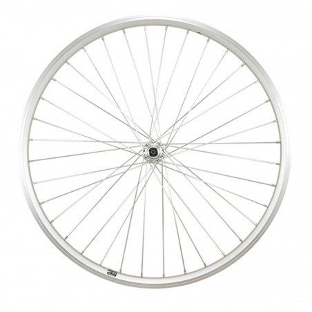 Roue vtt 26" av blocage jante argent mach1 er10 moy.Shimano tx500 v-brake