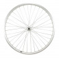 Roue vtt 26" av blocage jante argent mach1 er10 moy.Shimano tx500 v-brake