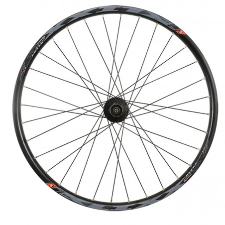 Roue vtt 26" ar blocage k7 jante noir mach1 klixx tub.ready.moy.shi.m475 disque 6t 9/10/11