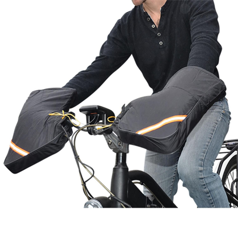 MANCHON SCOOTER/CYCLO/VELO STANDARD DOUBLURE FOURRURE (PAIRE)