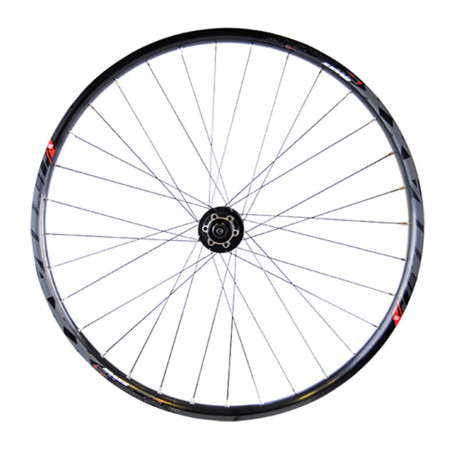 Roue vtt 27.5" av blocage jante noir mach1 maxx tub.ready.moy. shim. m475 disque 6t.